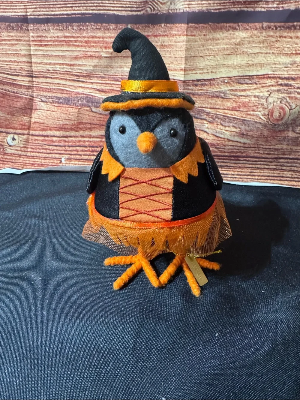 Target Black & Orange Witch Bird Plush kettle